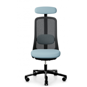 Židle SOFI 7500 černá s opěrkou hlavy, nižší sedák