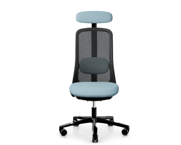 Židle SOFI 7500 černá s opěrkou hlavy, nižší sedák