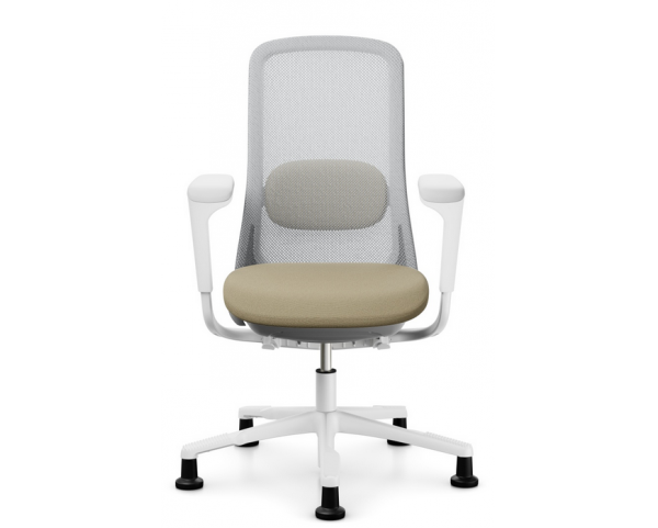 Židle SOFI 7500 šedá s područkami, nižší sedák