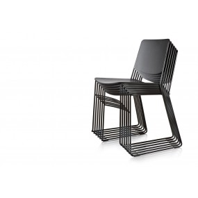 Dubová židle LINK 60X s čalouněným sedákem