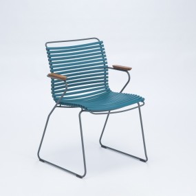 CLICK chair with armrests, petrol