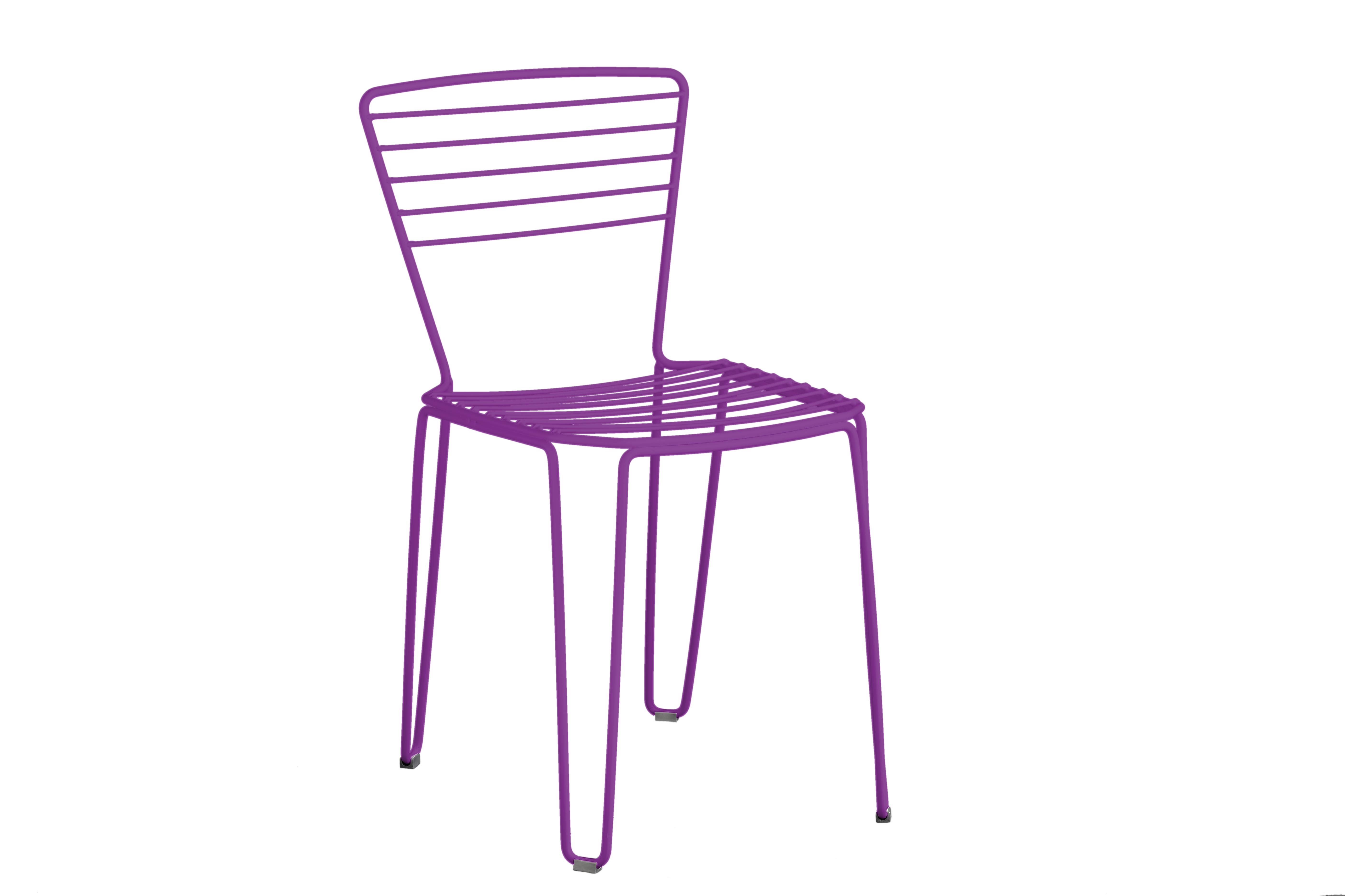 Levně ISIMAR - Židle MENORCA - fialová