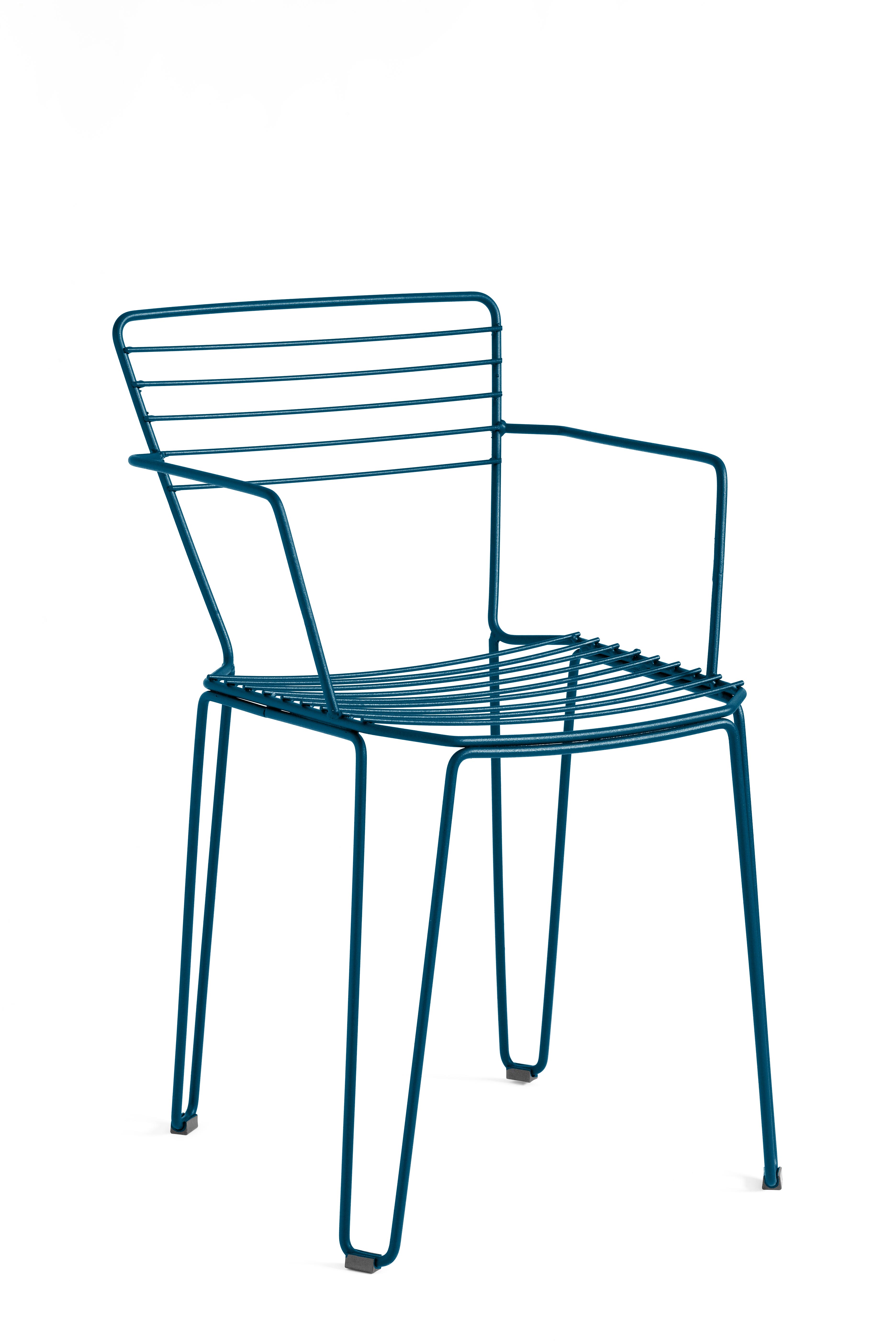 Levně ISIMAR - Židle MENORCA s područkami - tmavě modrá
