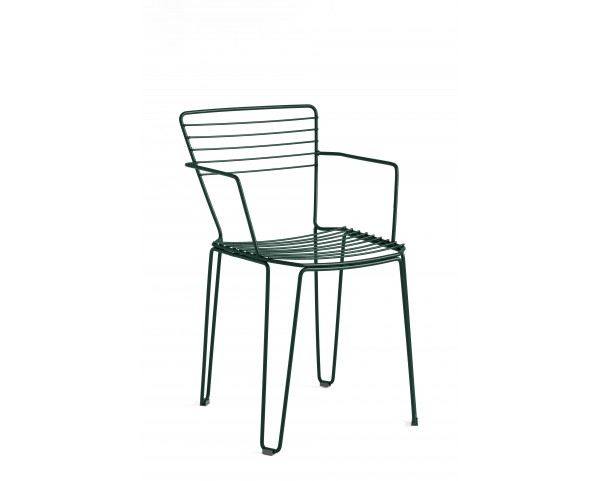 Židle MENORCA s područkami - zelená