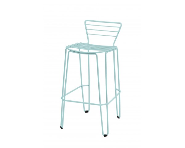 Nízka barová stolička MENORCA - modrá