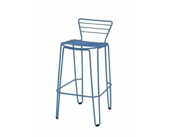Barová židle MENORCA nízká - tmavě modrá
