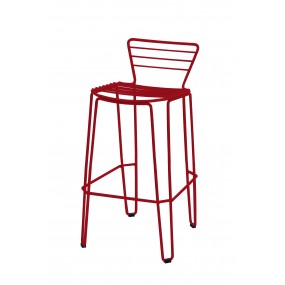 Barová židle MENORCA vysoká - vínová