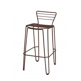 Vysoká barová stolička MENORCA - hnedá