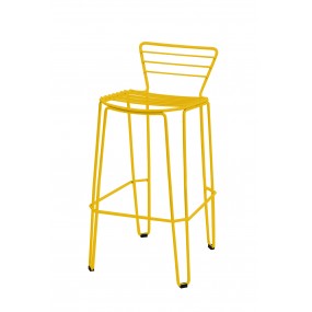 MENORCA low bar stool - yellow