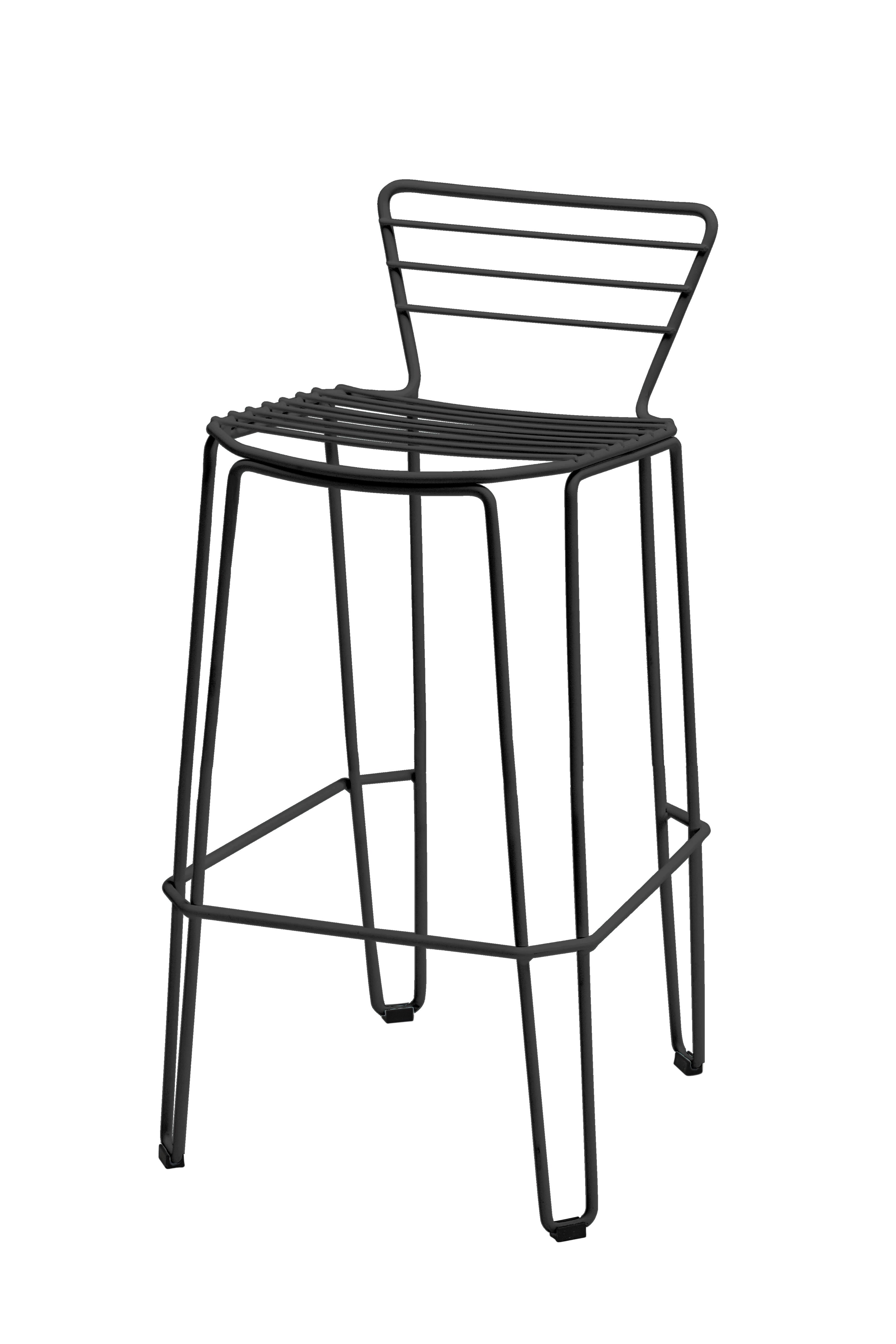 Levně ISIMAR - Barová židle MENORCA nízká - černá