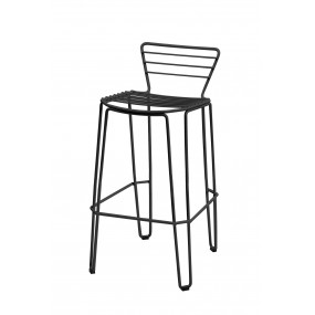 Barová židle MENORCA nízká - černá