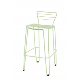 Barová židle MENORCA nízká - světle zelená