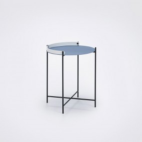 Coffee table EDGE, 46 cm, blue