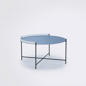 Coffee table EDGE, 76 cm, blue