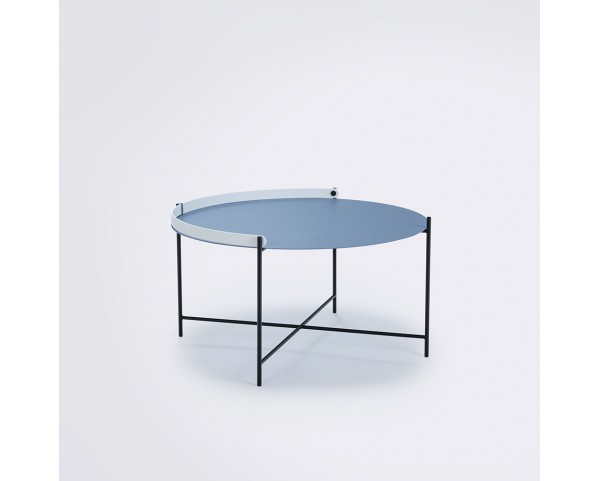Coffee table EDGE, 76 cm, blue