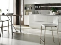 Low bar stool KUADRA 1102 DS - white - 2
