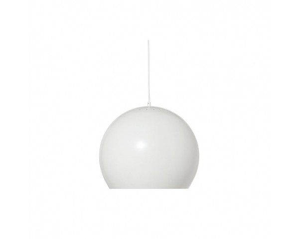 Závěsná lampa Ball, 40 cm, matná bílá