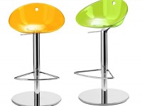 Bar stool GLISS 970 DS - transparent green - 2