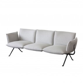 Upholstered three-seater sofa OFFICINA