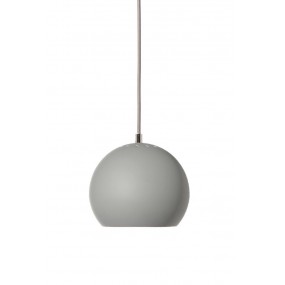 Závesná lampa Ball, 18 cm, matná svetlosivá