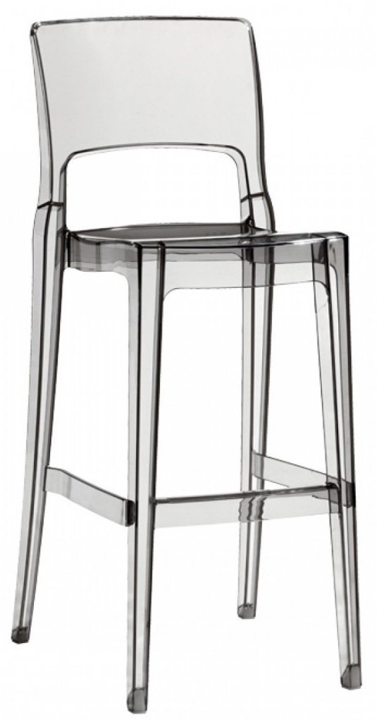 Levně SCAB - Barová židle ISY ANTISHOCK vysoká - transparentní