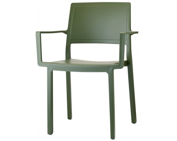 Židle KATE s područkami - zelená