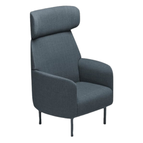 NONA armchair with high backrest