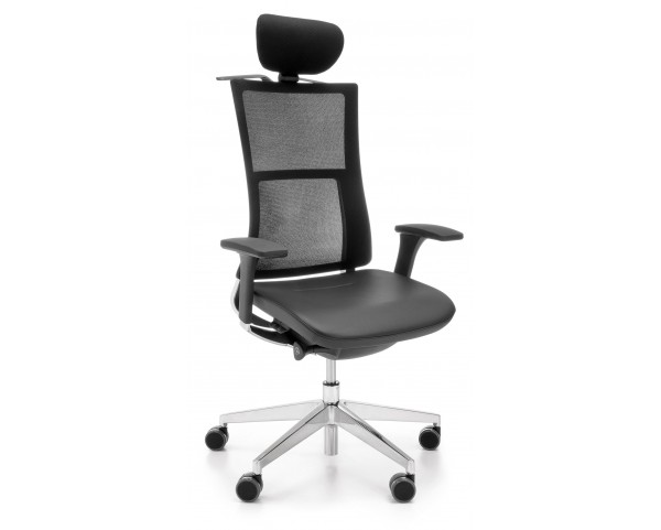 Kancelářská židle VIOLLE 151SFL s vysokým síťovaným opěrákem a Synchro