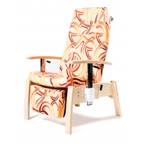 Comfortable reclining nursing chair GAVOTA C1 with operator positioning