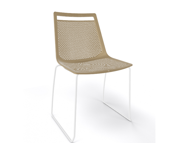 Chair AKAMI S, beige/white