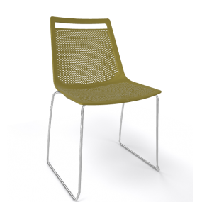 Chair AKAMI S, lime/chrome