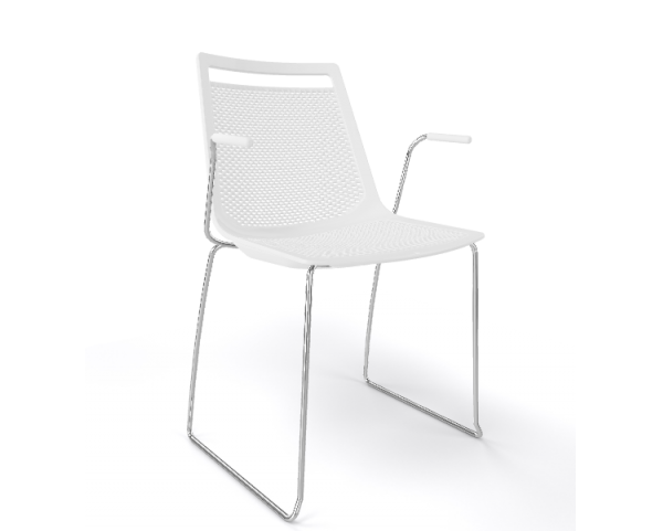 AKAMI SS chair, white/chrome