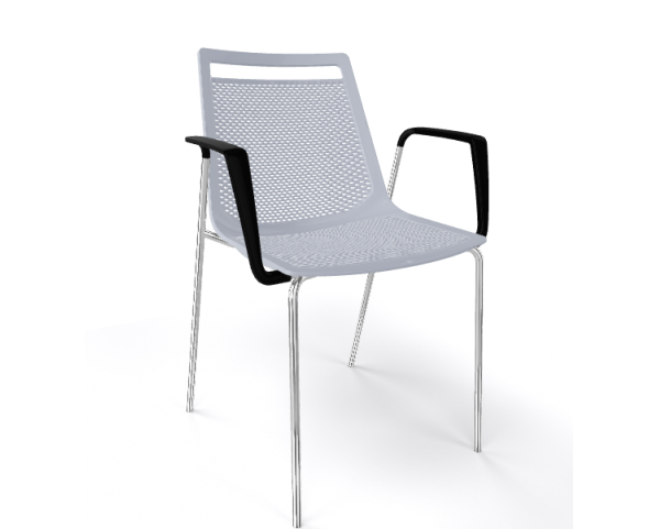 AKAMI TB chair, grey/chrome