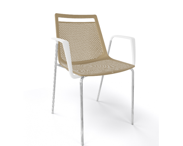 AKAMI TB chair, beige/chrome