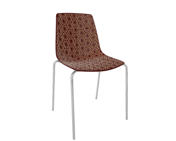 ALHAMBRA NA chair, brown/beige/chrome