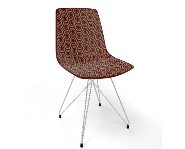 ALHAMBRA TC chair, brown/beige/chrome
