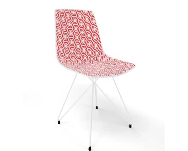 Chair ALHAMBRA TC, red/white