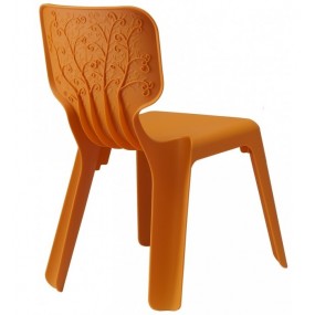Detská stolička ALMA, oranžová - VÝPREDAJ (SHR)
