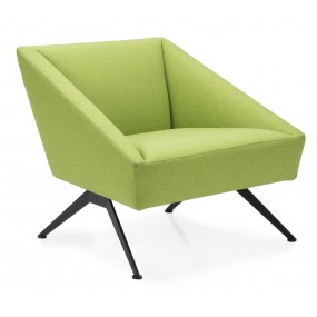 AMARCORD armchair with lacquered four-legged base
