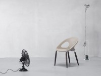 Židle DROP NATURAL - antracitová/dub - 2