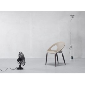 Židle DROP NATURAL - antracitová/dub