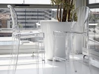Barová židle IGLOO vysoká - bílá - 2