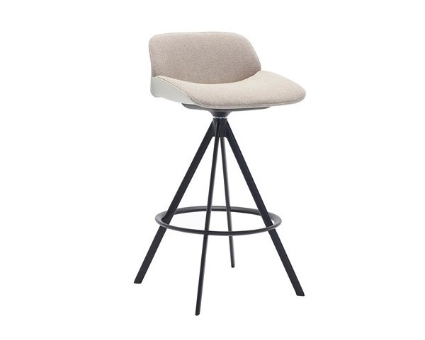 Barová židle NUEZ BQ-2749 -nízká čalouněná