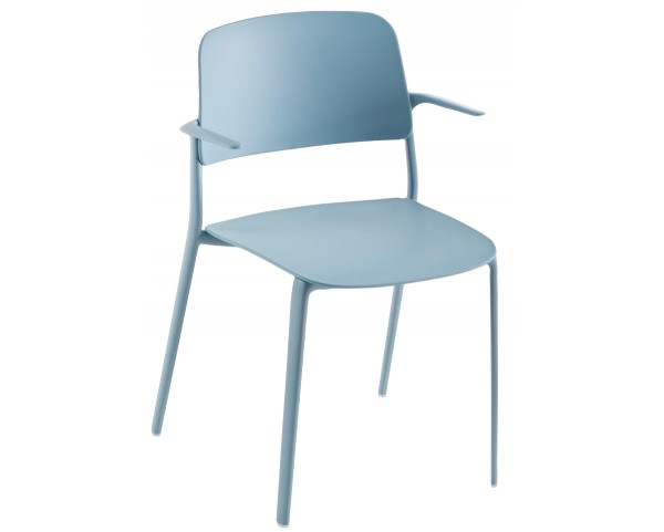 Plastic chair with armrests APPIA 5110