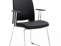 Židle ARCA 21V PP s ližinovou podoží a područkami - 2