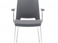 Židle ARCA 21V PP s ližinovou podoží a područkami - 3