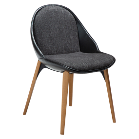 ARCH chair with wooden base