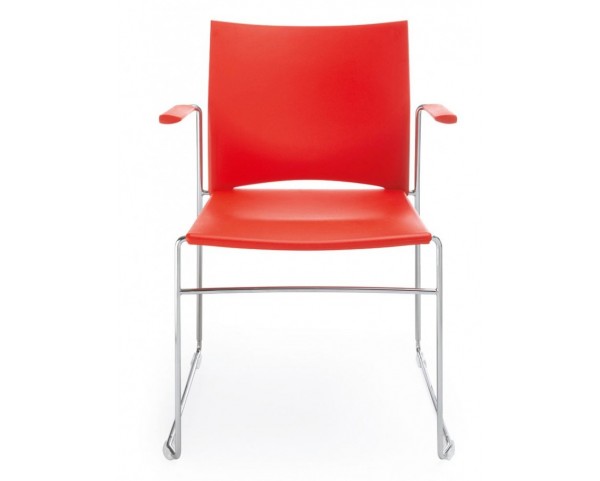 Židle ARIZ 550V 2P s ližinovou podnoží a područkami