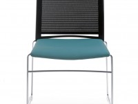 Židle ARIZ 575V se síťovaným opěrákem a čalouněným sedákem - 3