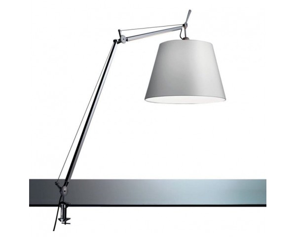 Stolní lampa Tolomeo Mega Tavolo - stříbrná/satén 420 mm